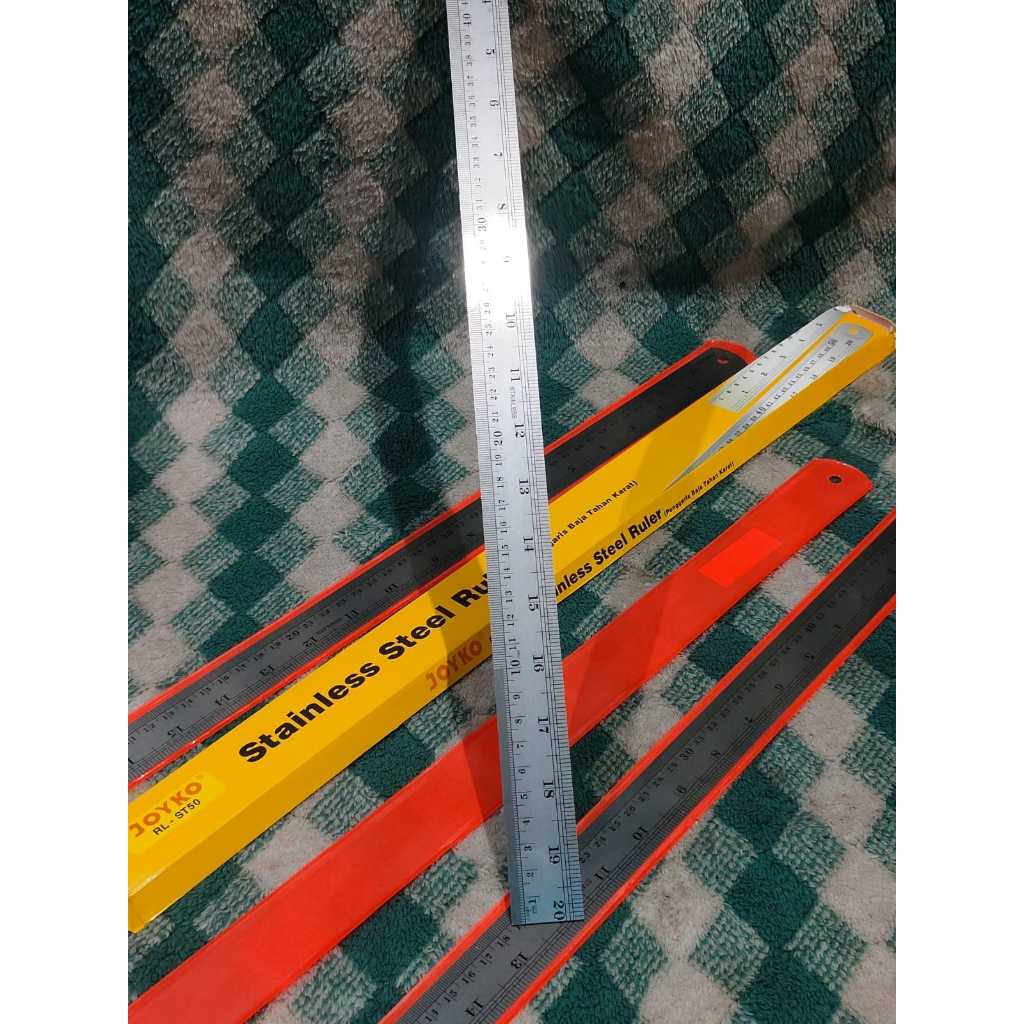 

(1PCS) Joyko Stainless Steel Ruler Penggaris Besi 50CM