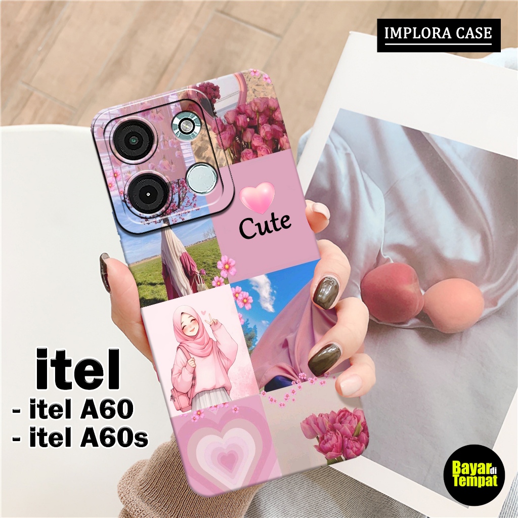 Softcase Itel A60 / A60s - Motif Aesthetic - IMPLORA CASE - Casing Itel A60 / A60s Case Hp Itel A60 