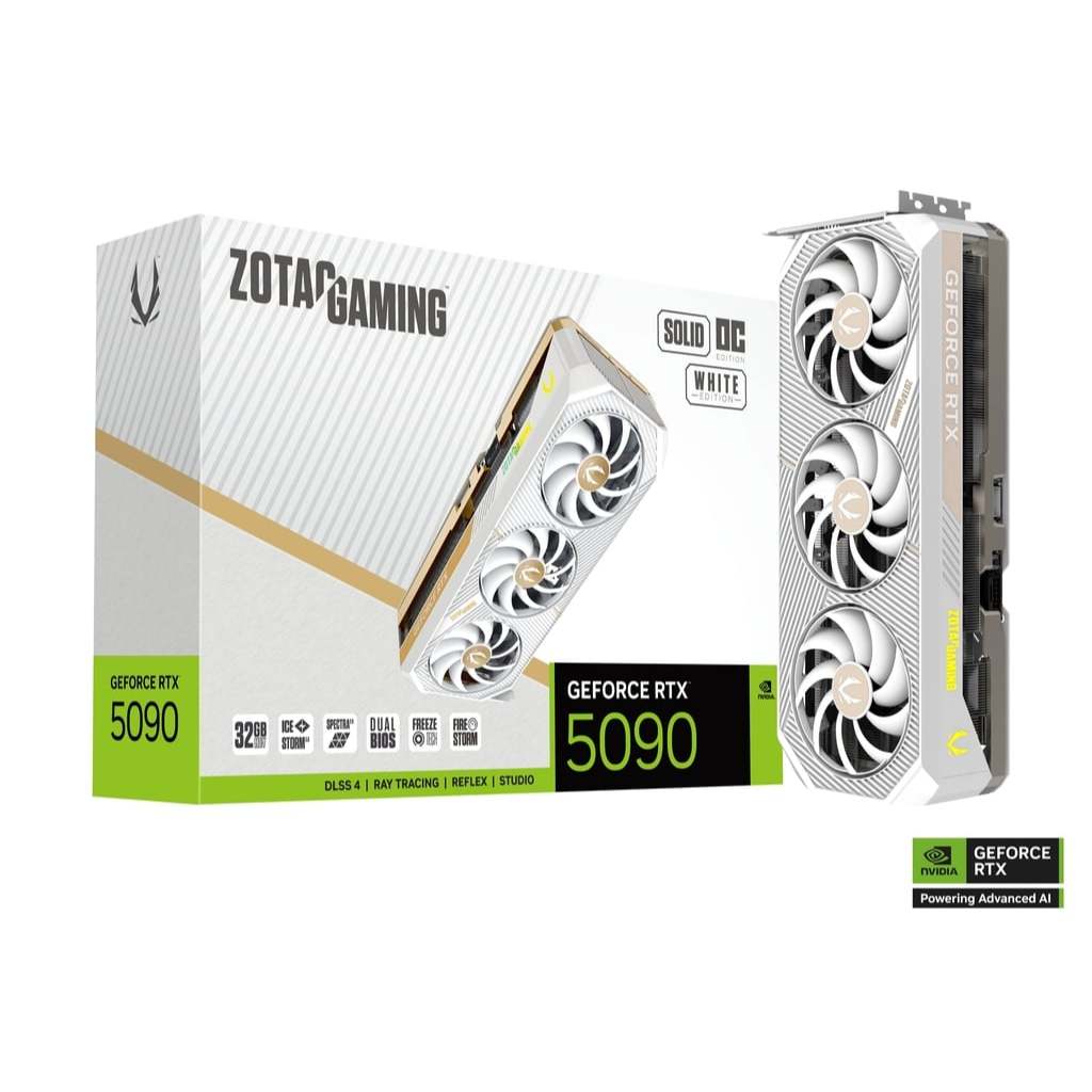 ZOTAC GAMING GeForce RTX 5090 SOLID WHITE OC 32GB GDDR7 VGA RTX5090