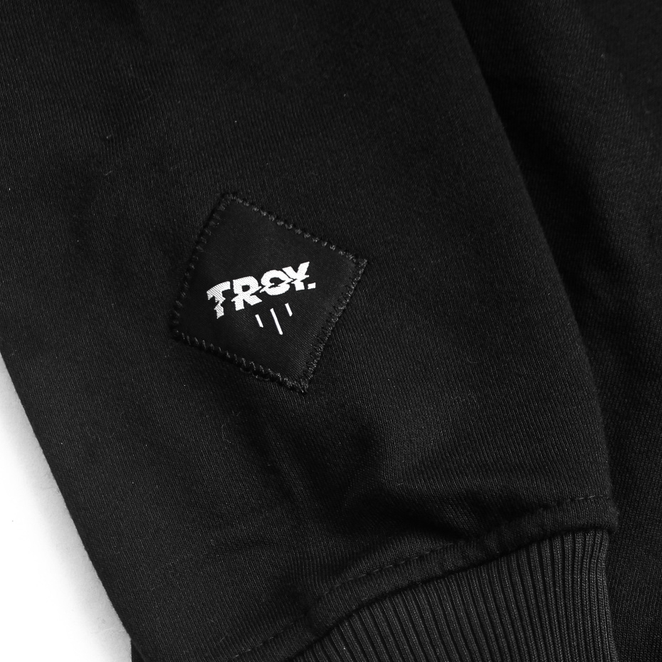 Troy Company Sweater Crewneck Black Athletic - Sweater Sweatshirt Hitam SW 3084
