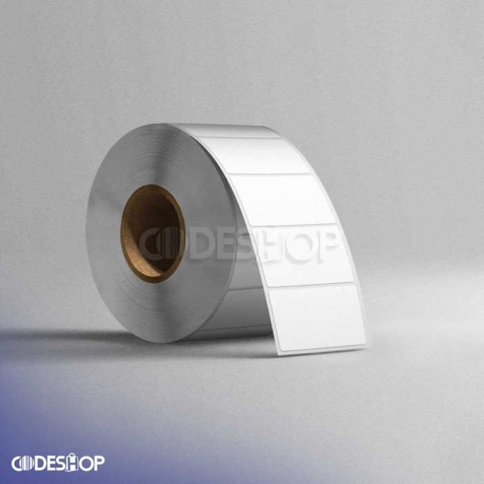 

Stiker Label Yupo Thermal 78 x 60 mm 1 Line Codeshop Sticker Printer Barcode Tahan Air