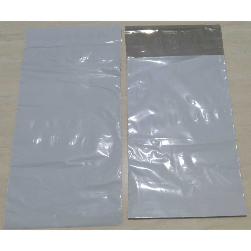 Plastik Packing Polymailer Ukuran 10x20cm Warna Putih Glossy Jual Perpcs