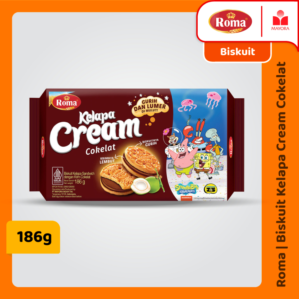 

Biskuit Roma Kelapa Cream Cokelat