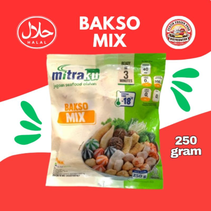

BAKSO MIX SEAFOOD MITRAKU 250GRAM
