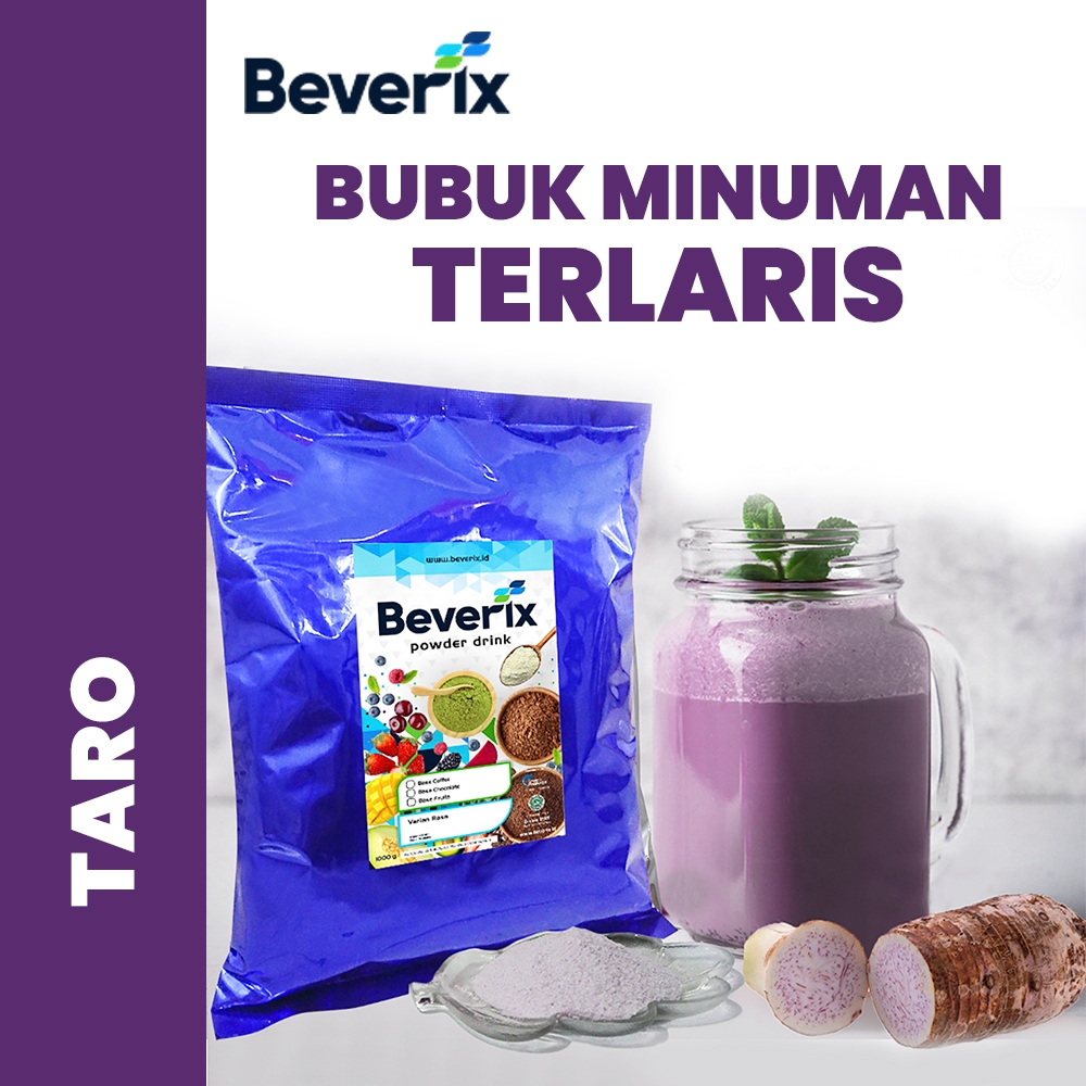 

BEVERIX Bubuk Minuman Premium Rasa Taro Powder Drink Bubuk Instant Aneka Rasa 1 Kg