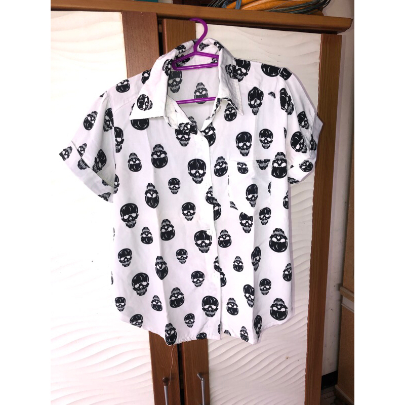 KEMEJA TENGKORAK CROP