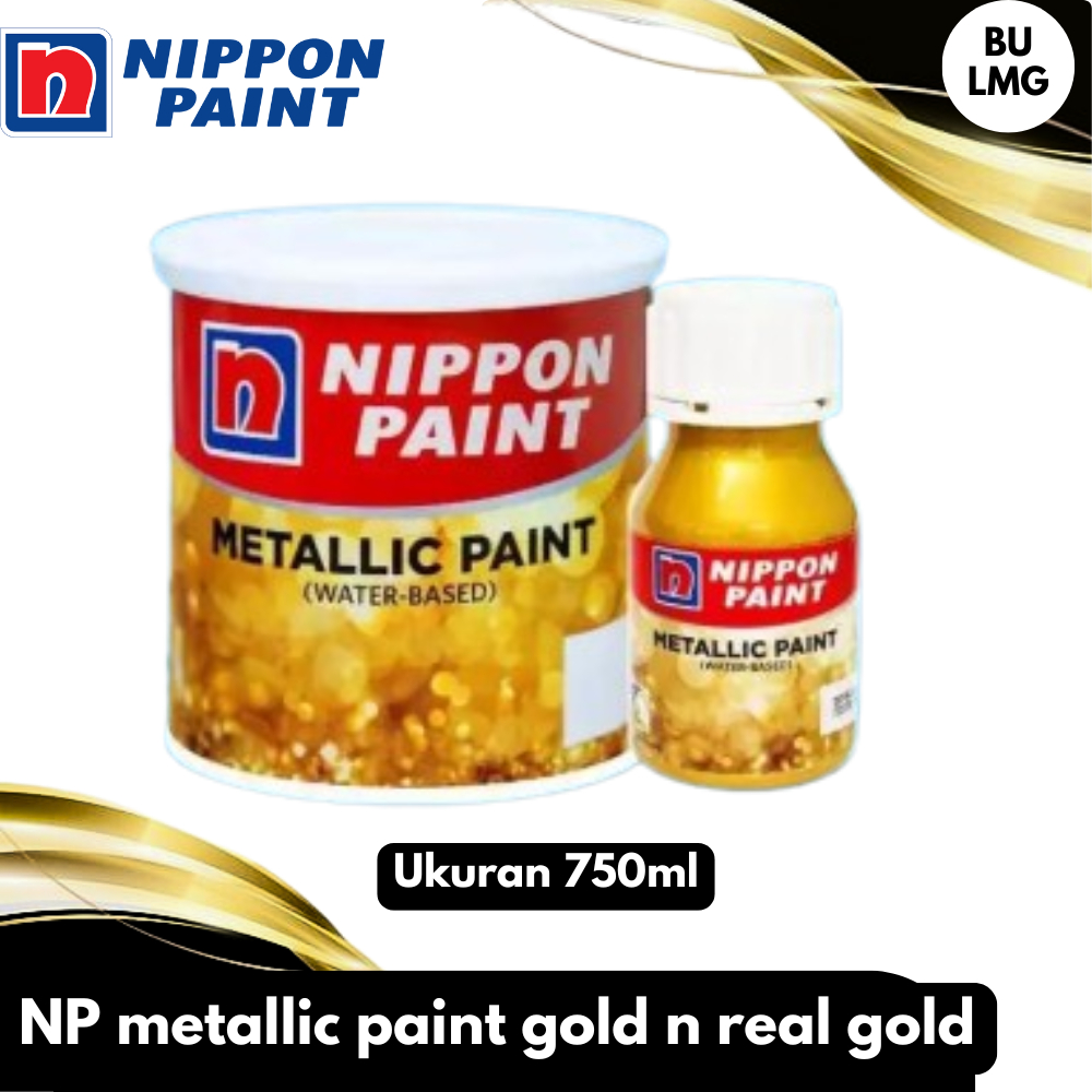 Nippon Paint [Nippon Metallic Paint Gold dan Real Gold 750Ml]