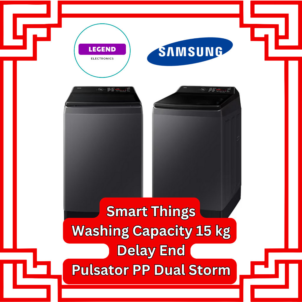 SAMSUNG WA80F15S5CSE MESIN CUCI 1 TABUNG 15 KG TOP LOADING WA80F15S5
