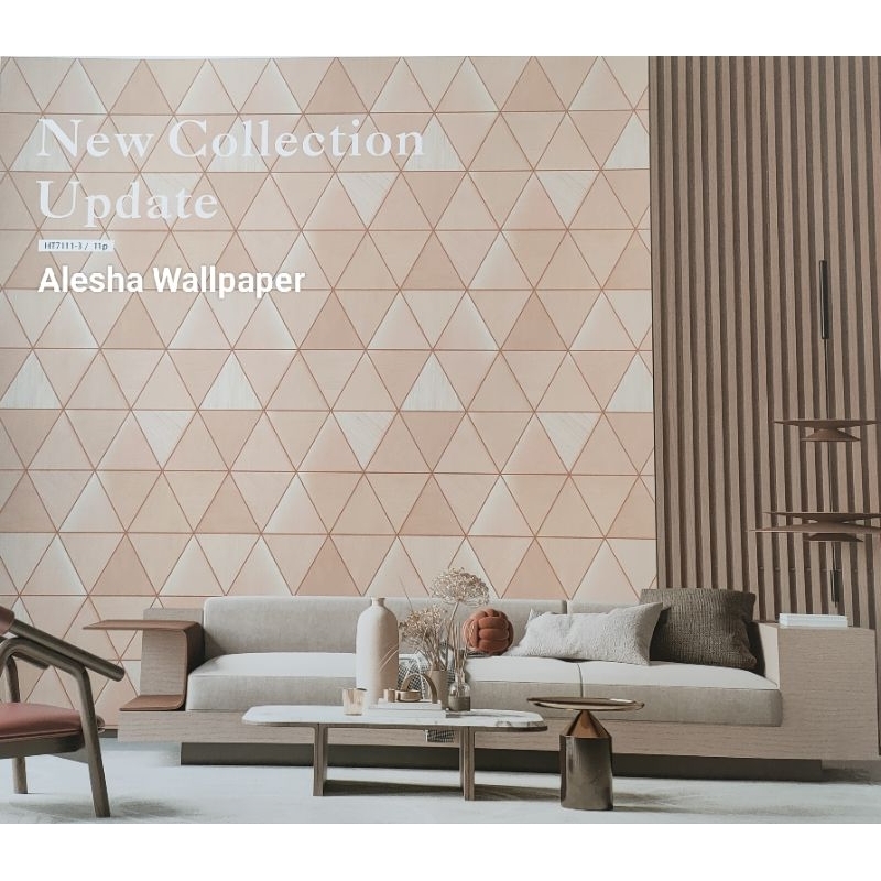 Wallpaper Motif Keramik Batu Alam Bahan Tebal Serat Timbul Bertekstur