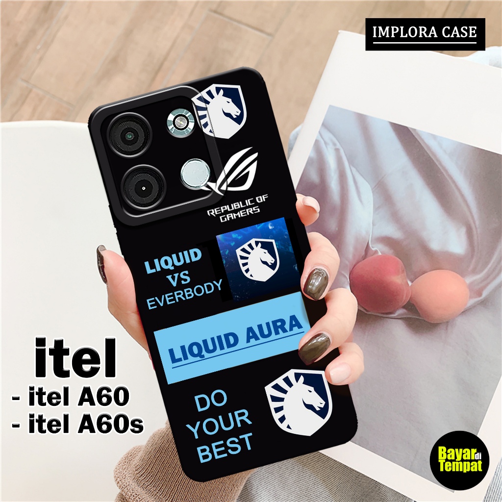 Softcase Itel A60 / A60s - Motif Gaming - IMPLORA CASE - Casing Itel A60 / A60s Case Hp Itel A60 / A