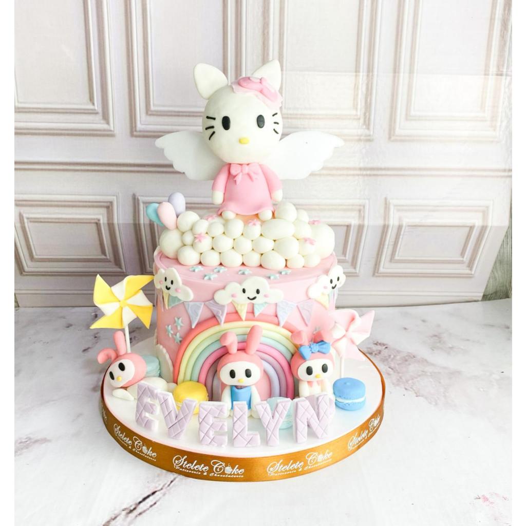 

Kue Ulang Tahun/Birthday Cake/Kue Ultah Tema hello Kitty/Cake Hello Kitty/Hello Kitty