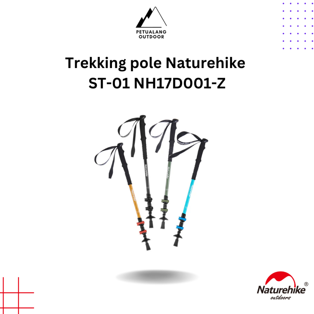 Naturehike ST01 NH17D001-Z Trekking Pole Alloy Anti Karat