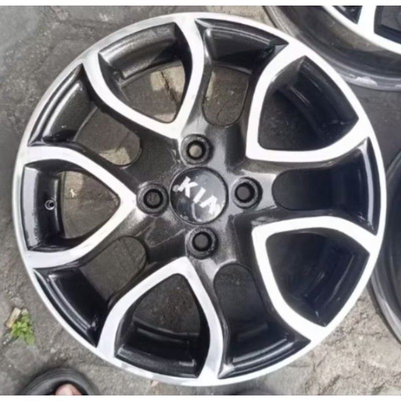 velg R14 pcd 100 original Kia picanto satuan serep stip velg aja