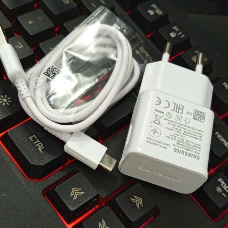 Charger Casan Samsung A11 A12 A13 A14 A20 A21 A30 A50 M20 M30 M31 Original 100% Cabutan Bawaan Hp