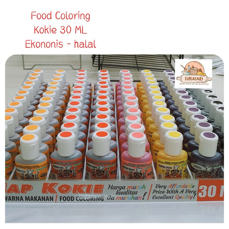 

Pewarna makanan KOKIE 30 ML food coloring ekonomis colouring