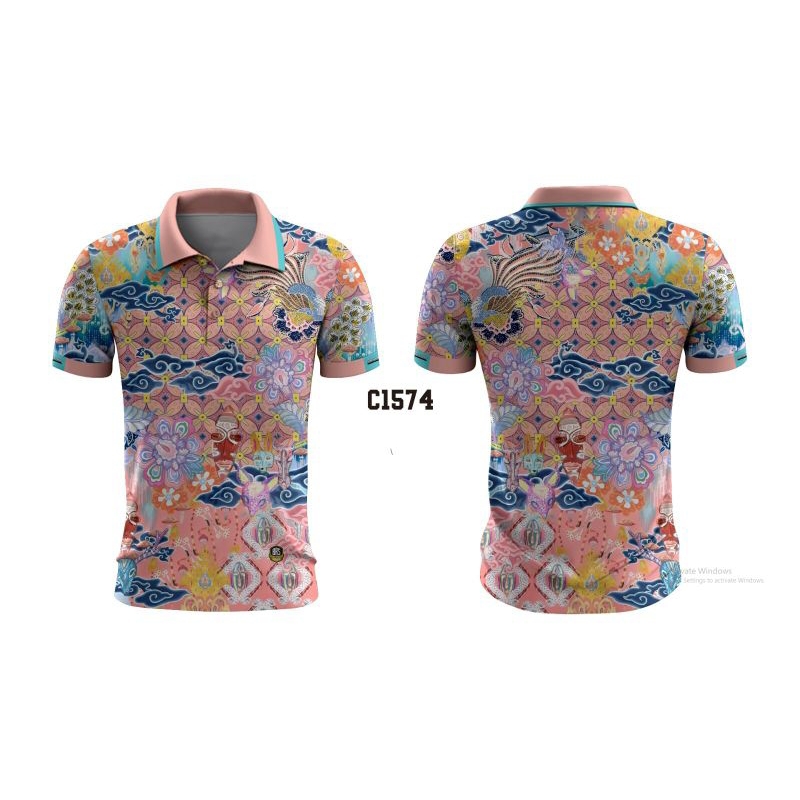kaos polo batik kualitas premium free custom