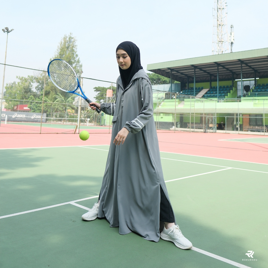 RB ROKUROKU.ID Maia Sporty Anti UV - Gamis Olahraga Wanita Muslimah Syar'i