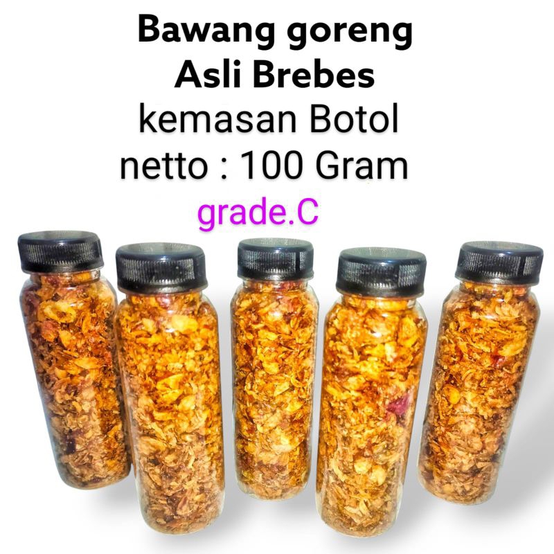

Bawang Goreng Merah Premium Kemasan Botol 100 Gram [Grade-C]