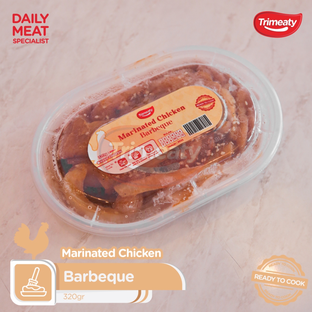 

Barbeque Marinated Chicken / Slice Ayam Marinasi Barbeque / Ready to Cook / Makanan Instan Frozen 320gr