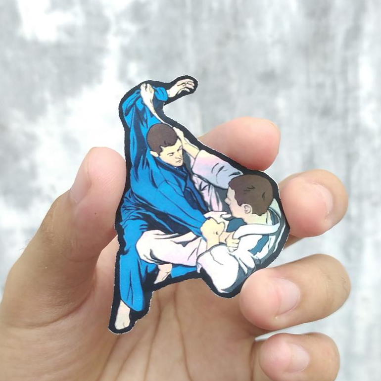 

Sticker hologram BJJ Match Jiu Jitsu Beladiri Untuk hp Stiker laptop motor helm