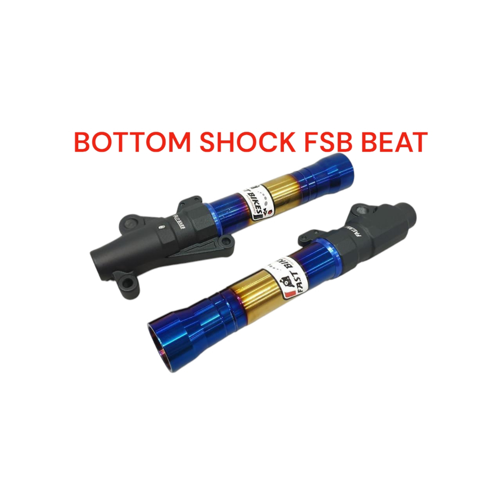 BOTTOM SHOCK FAST BIKES BEAT HITAM BIRU/GOLD