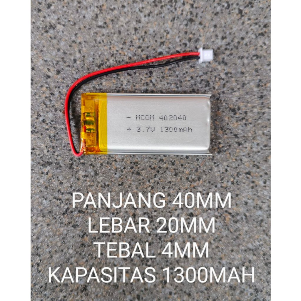 BATERAI TANAM 2 KABEL BATRE UNIVERSAL KABEL 2 SOKET FOR ELEKTRONIK P 40MM L 20MM T 4MM 402040