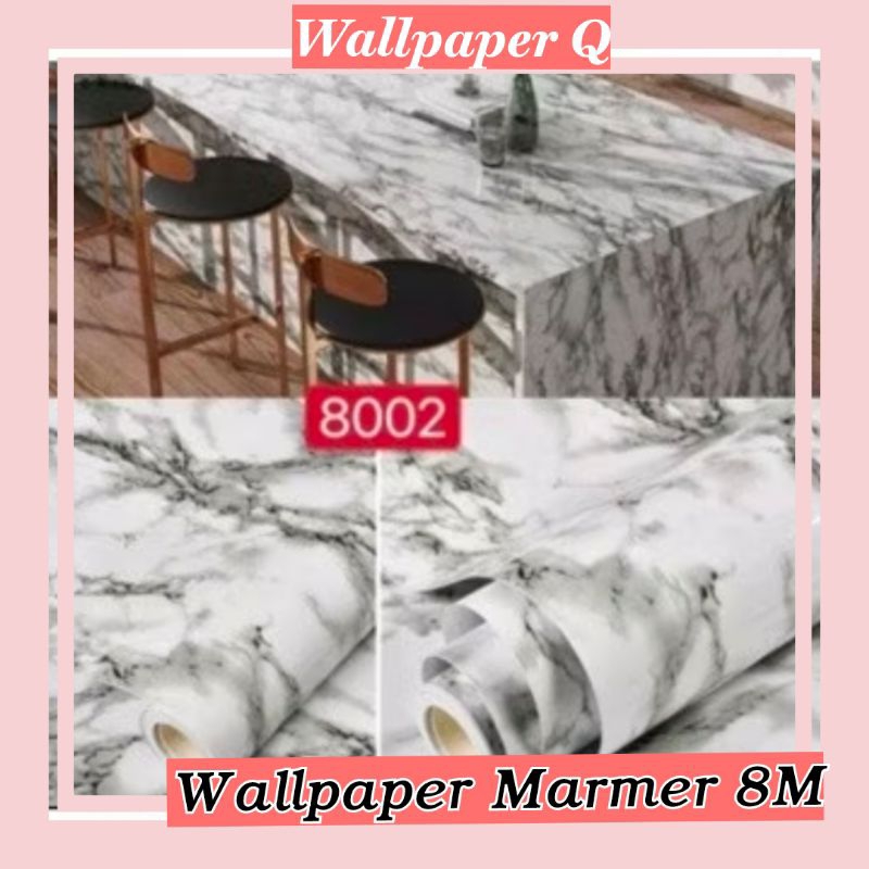 Wallpaper Marmer Marbel Granit Abstrak 10M Wallpaper Stiker Hiasan Dinding Wallpaper Aesthetic Elega
