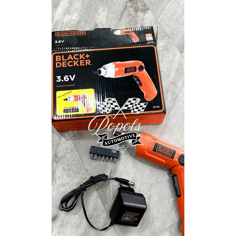 Black Decker Screwdriver 9036 Black Decker Bor Obeng 3.6V