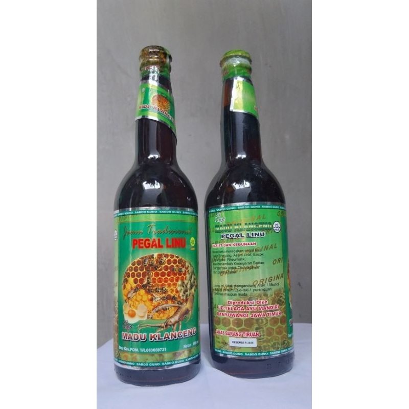 

PEGAL LINU jamu tradisional cap Madu Klanceng