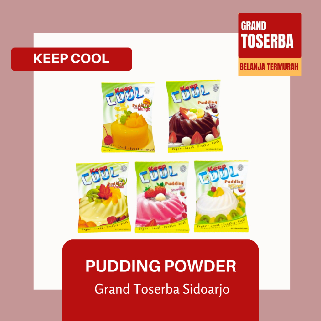 

KEEP COOL PUDDING 23gr - 25gr / PUDDING SILKY 23gr / MAKANAN RINGAN TEKSTUR LEMBUT