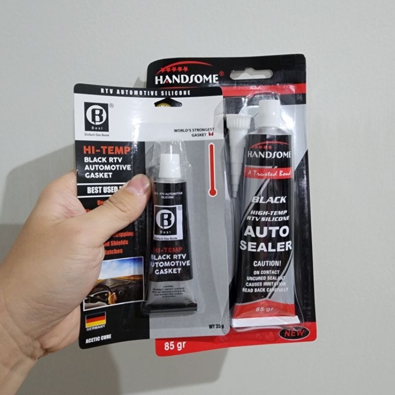 LEM SEALENT KACA MOBIL SEPEDA MOTOR / LAMPU AUTO SEALER HITAM / LEM AUTOSEALER