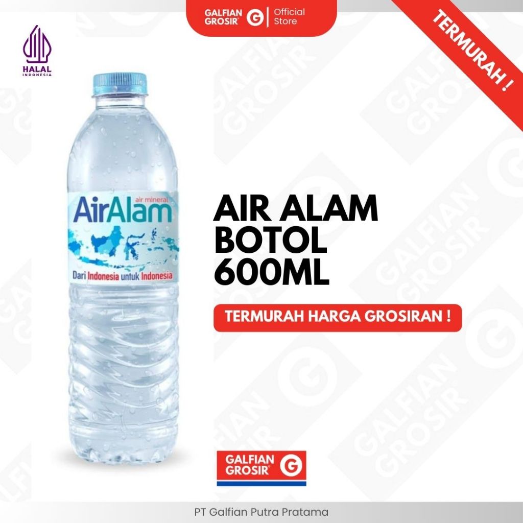 

( TERMURAH ) AIR ALAM BOTOL 1 X 600 ML