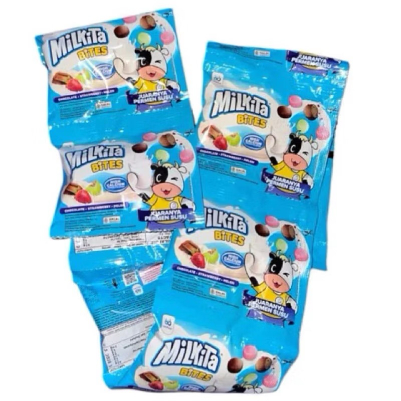 

MILKITA BITES / JAJAN VIRAL / MILKITA PERMEN / SNACK HARI HARI / CHIKY / RENTENG / SNACK ANAK ANAK / COKLAT WARNA WARNI