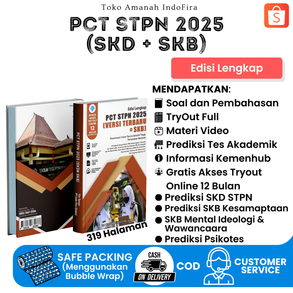 Terbaru Buku PCT STPN 2025 SKD + SKB (Edisi Lengkap + Free E-Learning)Sesuai Kisi" Terbaru STPN 2025