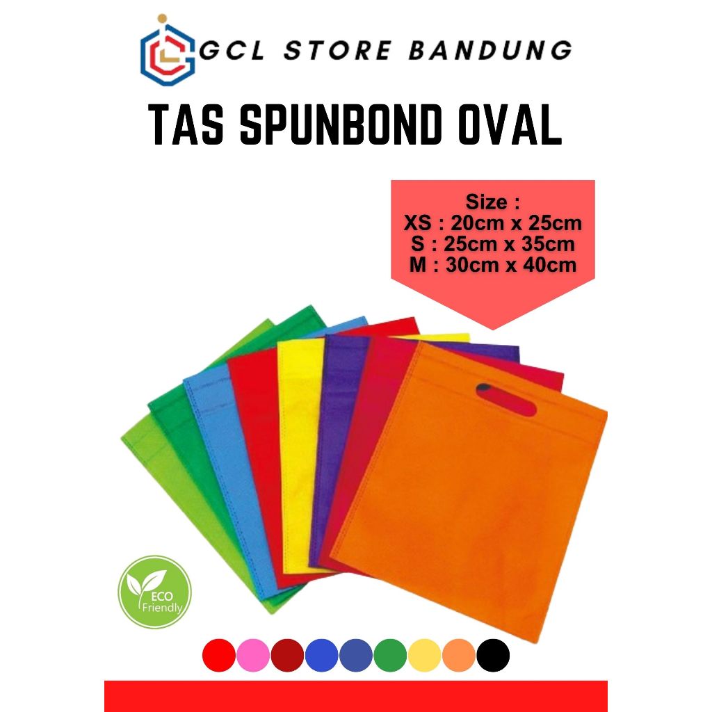 

Spunbound Goodie Bag Tas Belanja Model OVAL Kantong Kain