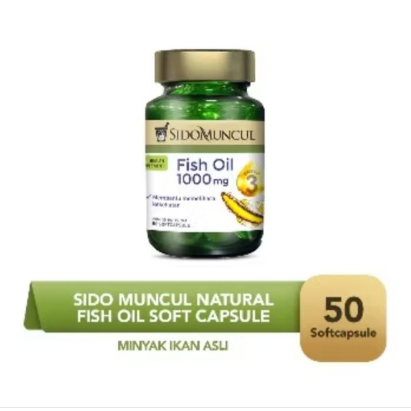 MINYAK IKAN SIDO MUNCUL - FISH OIL SIDOMUNCUL - Suplemen Kesehatan Dan Penambah Stamina - Omega 3