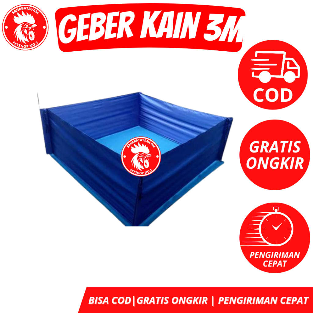 Geber Kain 3 M Geber Kain Ayam Aduan Murah Geber Ayam Kain Tebal Geber Ayam Aduan Murah