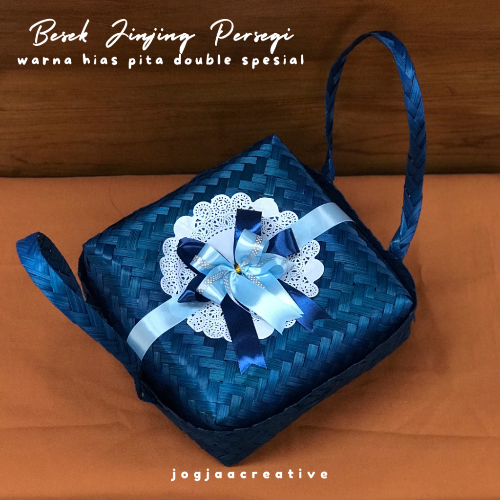 BESEK JINJING PITA WARNA ANEKA UKURAN | besek cantik | besek makanan | besek catering | hampers