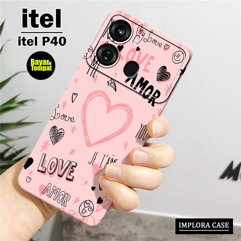 Softcase Itel P40 - Motif Aesthetic - IMPLORA CASE - Casing Itel P40 Case Hp Itel P40 Casing & Skin 