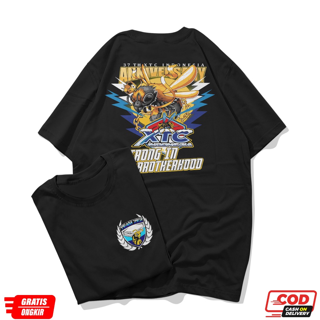 KAOS ANNIVERSARY XTC 37 TH BAJU XTC INDONESIA COTTON PE 30S