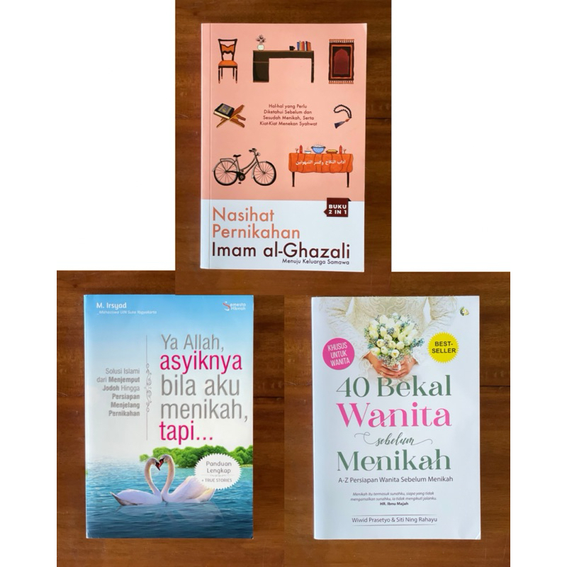 Preloved Buku Bekas Pernikahan Islam | Bekal Menikah Pranikah Islami