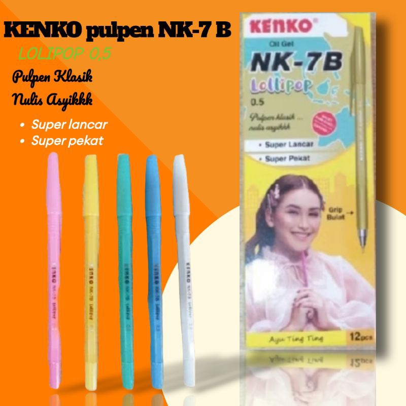 PULPEN KENKO GEL PEN 1 PACK WARNA WARNI 12 PCS 