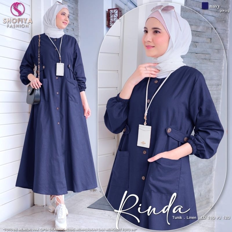 "New ANABIA, PURNAMA",TYAS, SANDRA,,RINDA, KALISA "Midi Dress Wanita Muslim by Ori Shofiya