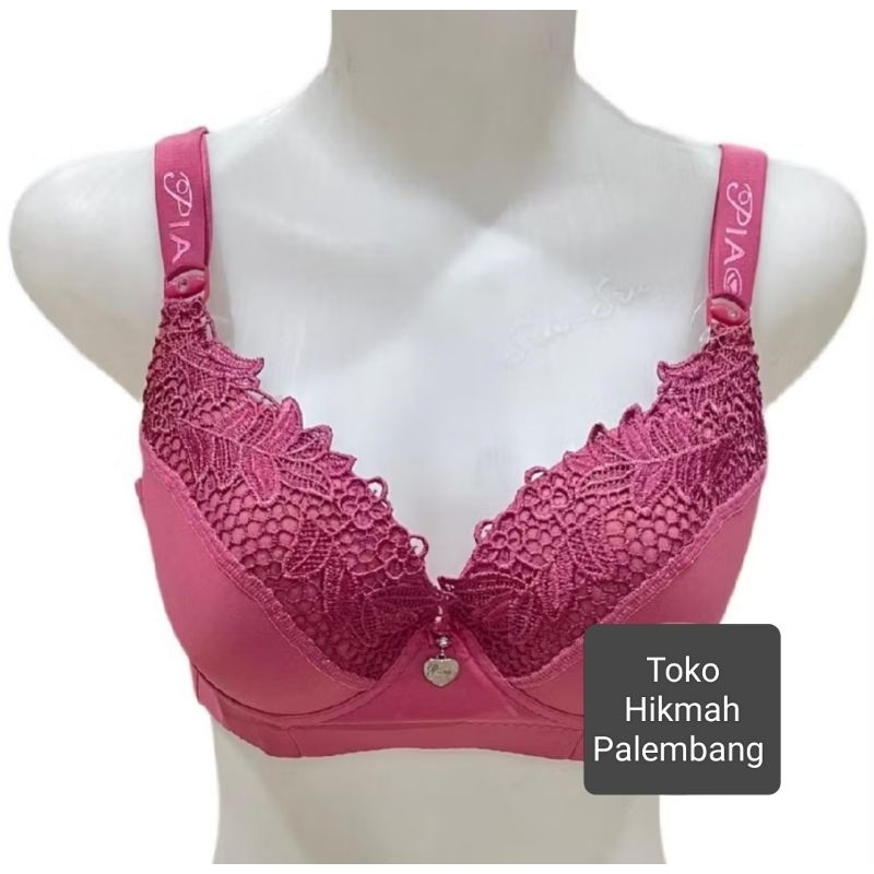 BRA PIAOLI 8888 Bra Kawat Wanita/BH Wanita Brokat BerKawat Pakaian Dalam Wanita kancing 3 Siz...