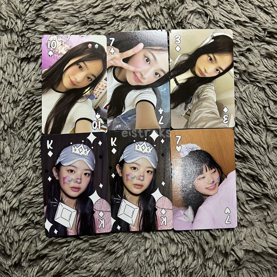TAKE ALL PC PHOTOCARD MINJI HANNI SG 2023 NEWJEANS JEPIT PITA HEADPHONE PEACE