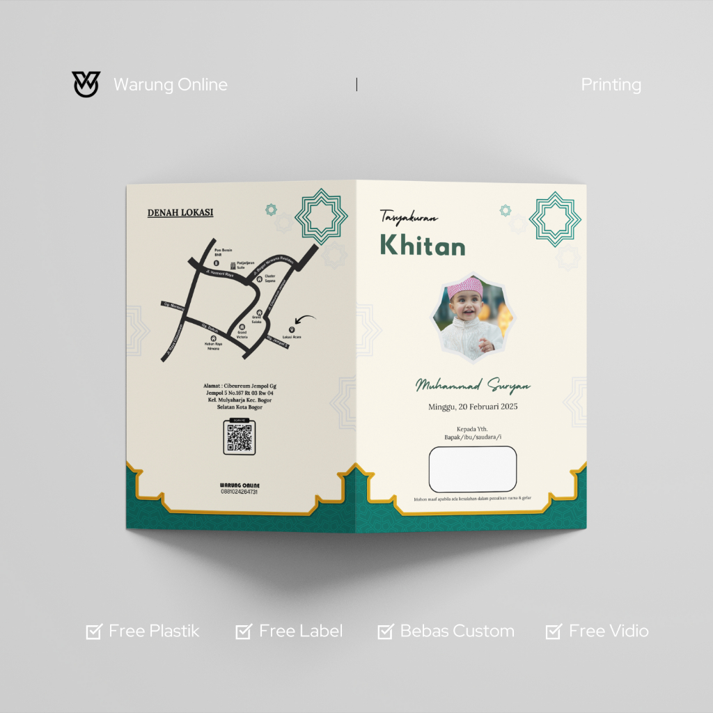 Undangan Khitan Tema Islamic 10