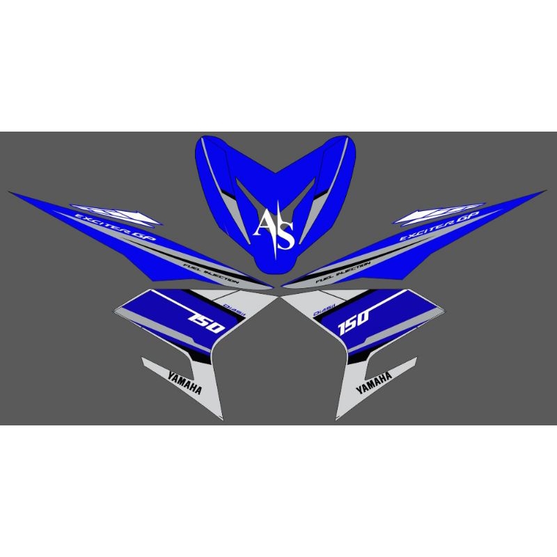 STRIPING MX KING EXCITER GP BLUE