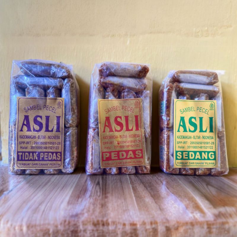 

Sambel Pecel Asli Blitar 425 Gram (10 Pcs/Pack)