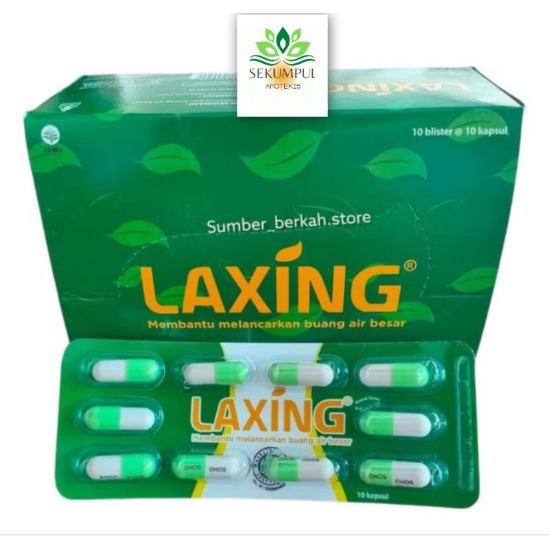 LAXING 10 Kapsul Membantu melancarkan buang air besar / DIET