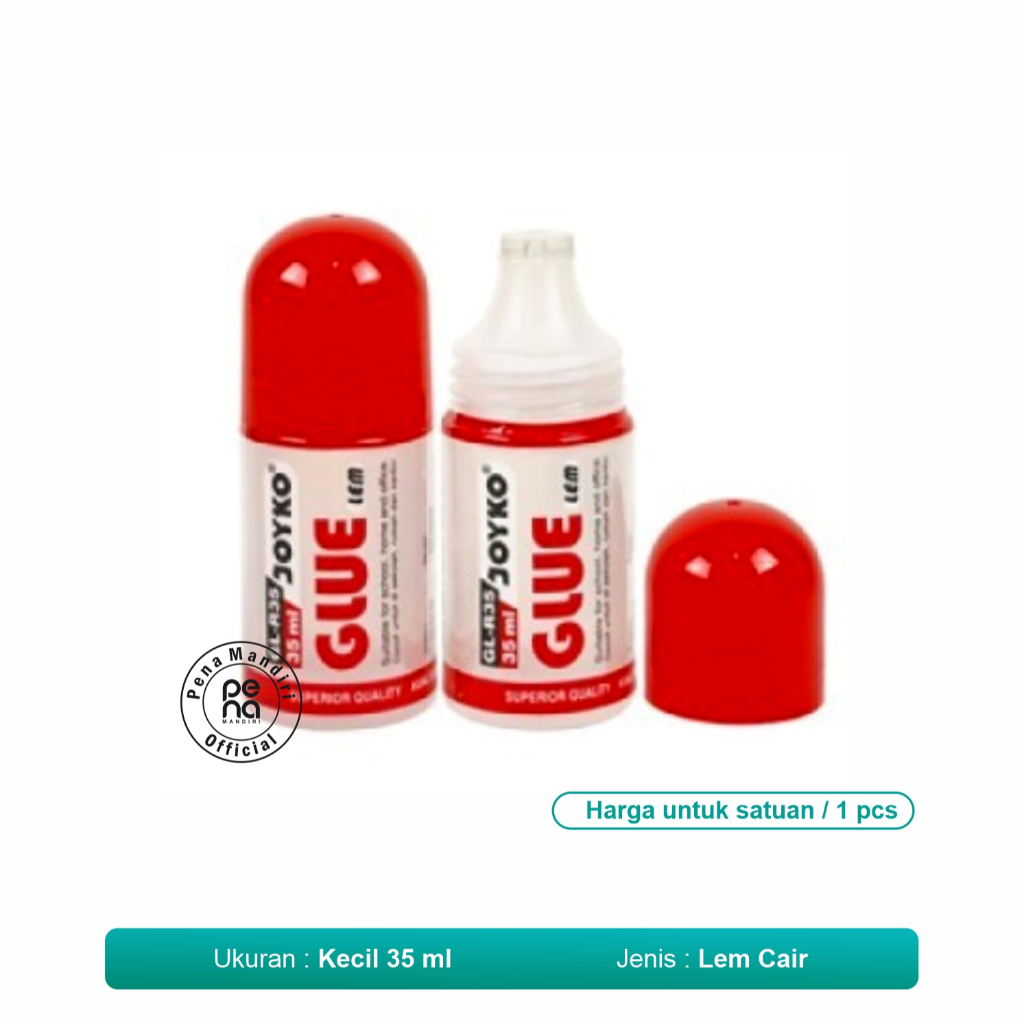 

Lem Cair Joyko Kecil 35ml Lem Kertas cair GL-R35